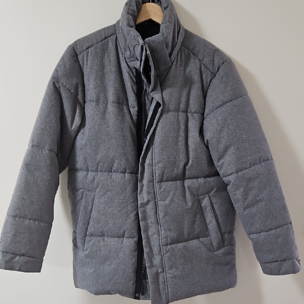 Banana Republic Factory Gray Puffer Jacket